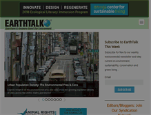 Tablet Screenshot of earthtalk.org